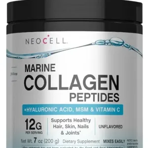 Marine Collagen Powder with Hyaluronic Acid, MSM and Vitamin C - 200g